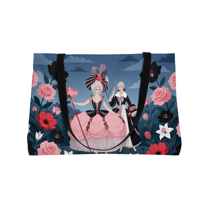 🌹🎭 The Rose Masquerade Promenade Weekender Tote Bag – Art Deco Floral Elegance