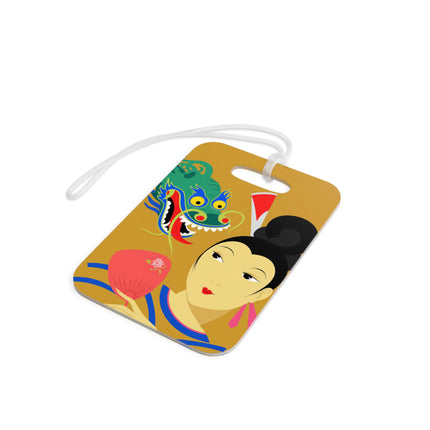 Dragon Fan Luggage Tag – Bold Fantasy & Elegant Strength