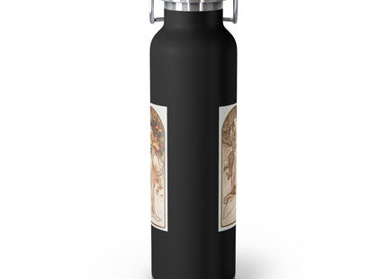 The Seasons by Alphonse Maria Mucha Copper Vacuum Insulated Bottle, 22oz
