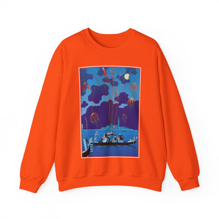 Fireworks in Venice by George Barbier Heavy Blend™ Crewneck Sweatshirt