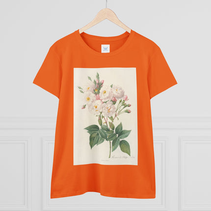 Rosa Noisettiana by Pierre Joseph Redouté Women's Midweight Cotton Tee