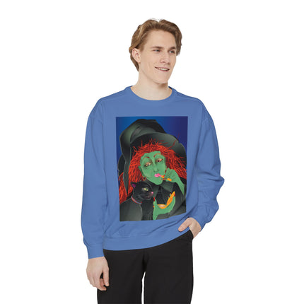 Mirror, Mirror A Witch's Touch Unisex Garment-Dyed Sweatshirt