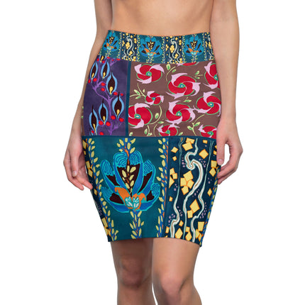 Floral Pattern by Emile-Alain SéguyWomen's Pencil Skirt (AOP)