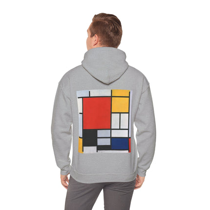 Composition with Red, Yellow, Blue, and Black by Piet Mondrian Heavy Blend™ Hooded Sweatshirt