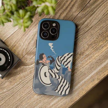 Art Deco Smoker Phone Case – Glamorous Lounging & Timeless Allure