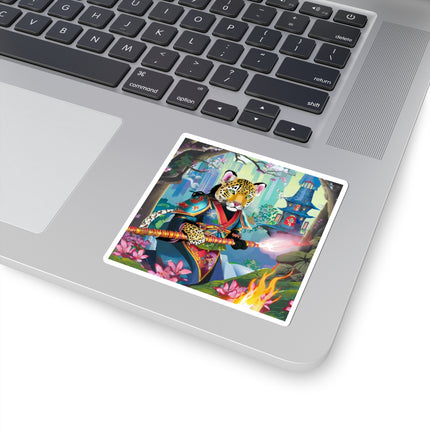 Cyberpunk Leopard Kiss-Cut Stickers (4 Sizes)