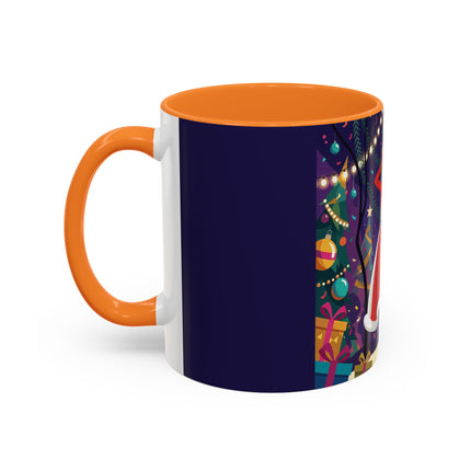 🎄❄️ The Christmas Snowball Dance Colorful Mug – Whimsical Holiday Fashion Fantasy