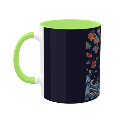 Rank Badge with Mandarin Duck Colorful Mugs, 11oz
