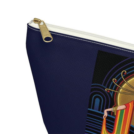 Art Deco Muse Cosmetic Bag – Elegant Poise & Golden Radiance