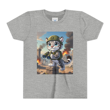 Snow Leopard Lookout Youth Short Sleeve Tee