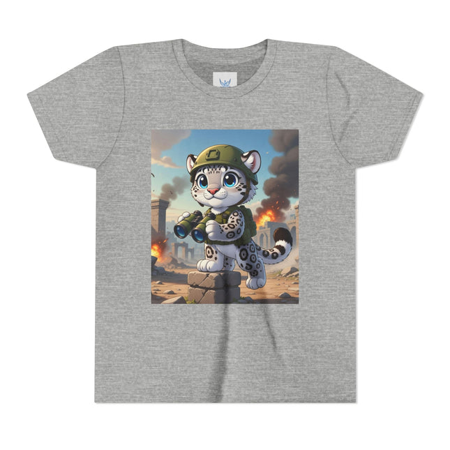 Snow Leopard Lookout Youth Short Sleeve Tee