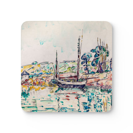 Concarneau by Paul Signac Corkwood Coaster Set