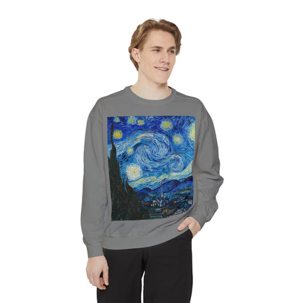 The Starry Night by Vincent Van Gogh Garment-Dyed Sweatshirt