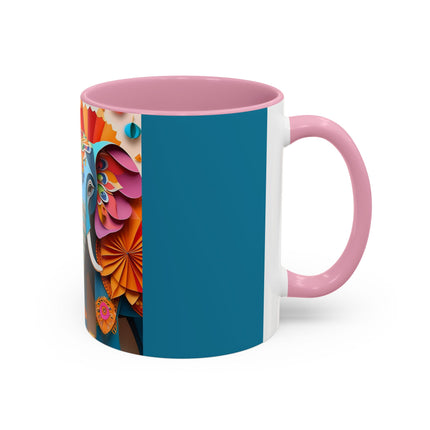 Elephant at an Autumn Festival Colorful Mugs (11oz, 15oz)