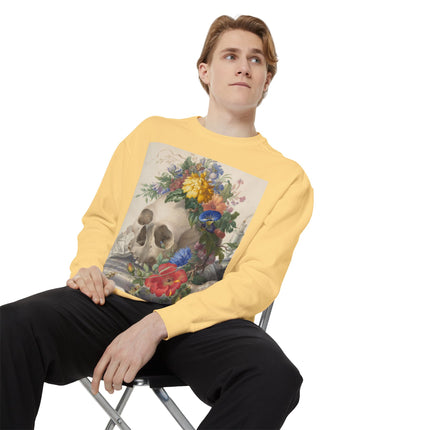 Vanitas Still Life by Herman Henstenburgh Garment-Dyed Sweatshirt