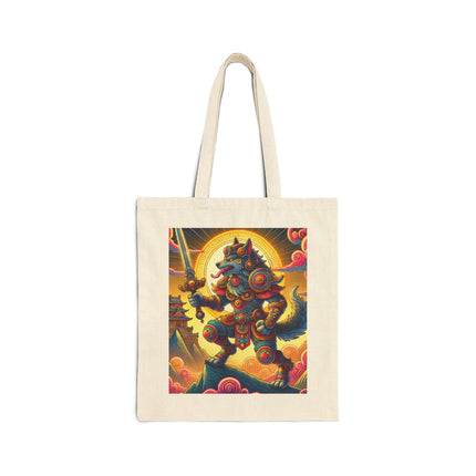 The Wolverine Vanguard Cotton Canvas Tote Bag – Untamed Strength & Fearless Resolve