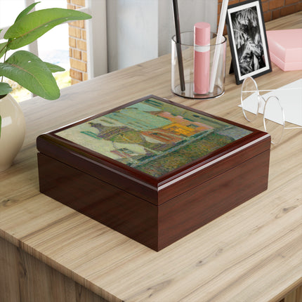 La Fontaine, Saint-Paul De Vence by Henri Le Sidaner Jewelry Box