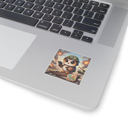 🦉🌟 The Owl on the Front Lines Kiss-Cut Sticker – Courage & Quiet Strength