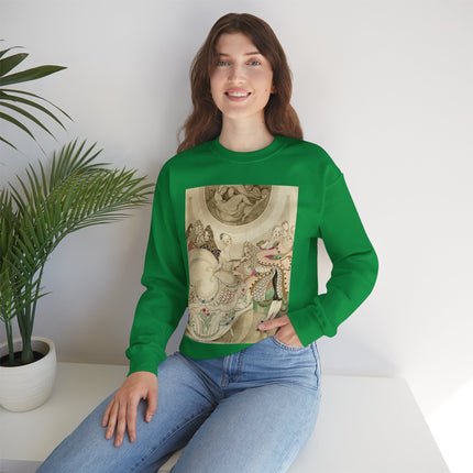 Sur talons rouges (On Red Heels) pl 01 by Gerda Wegener Heavy Blend™ Crewneck Sweatshirt