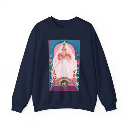 August & Peridot (from the Gem Series) by Sofia Chiostri Unisex Heavy Blend™ Crewneck Sweatshirt
