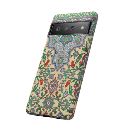 Arabic Art Pattern, Plate by Emile Prisse d’Avennes Phone Cases