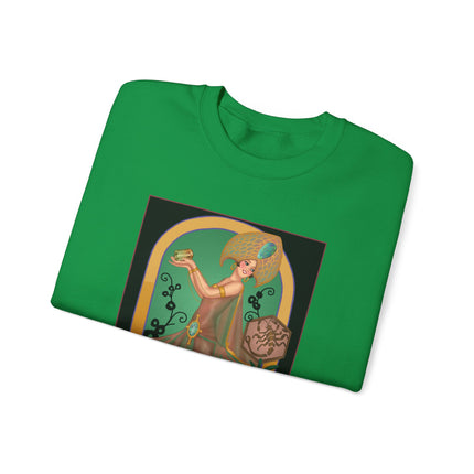 October & Opal, Tourmaline (from the Gem Series) by Sofia Chiostri Heavy Blend™ Crewneck Sweatshirt