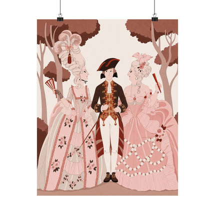🌸🎭 L'Embarras Du Choix Matte Vertical Poster – George Barbier Art Deco Romantic Intrigue