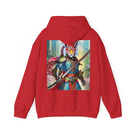 Cyberpunk Samurai Tiger – Heavy Blend™ Hooded Sweatshirt
