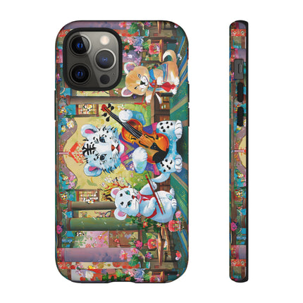 Melodies of the Snow Lion Cub Phone Cases