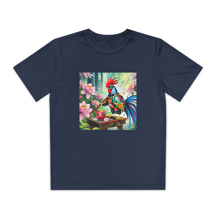 Cyberpunk Rooster Youth Competitor Tee