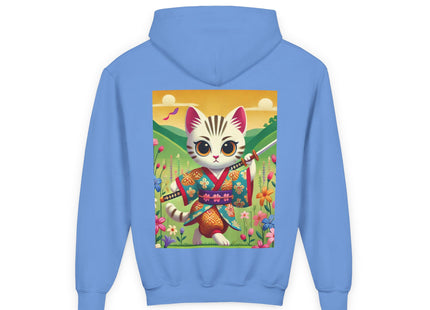 Samurai Kitten Youth Heavy Blend Hooded Sweatshirt