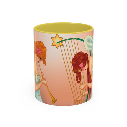 Heavenly Angel Duet Colorful Mugs (11oz, 15oz)