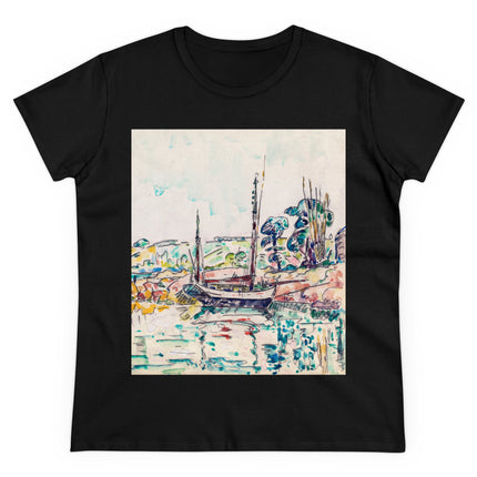 Concarneau by Paul Signac Women's Midweight Cotton Tee