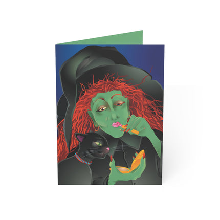 Mirror, Mirror A Witch's Touch Greeting Cards (1, 10, 30, and 50pcs)