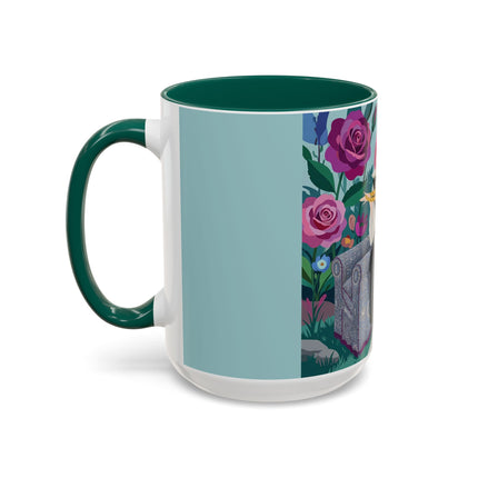 The Lady Of The Garden Tea Colorful Mugs – Art Deco Floral Elegance