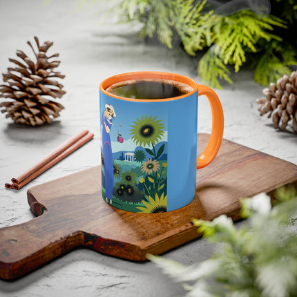 The Secret Language Of Flowers Colorful Mugs – Art Deco Botanical Elegance