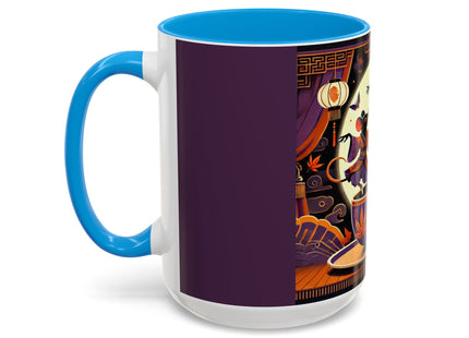 Theatrical Halloween Mice on Teacup Colorful Mugs (11oz, 15oz)