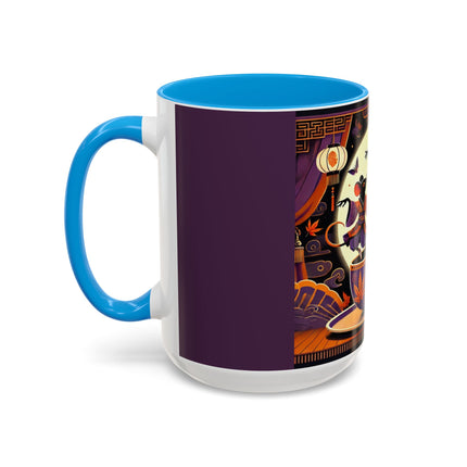 Theatrical Halloween Mice on Teacup Colorful Mugs (11oz, 15oz)