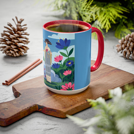 Garden Of New Beginnings Colorful Mugs – Art Deco Floral Elegance