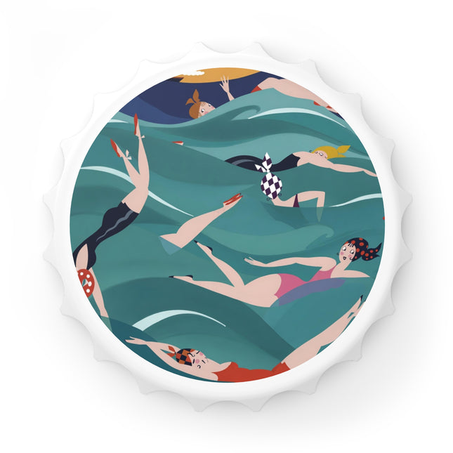 Summer Splash Bottle Opener – Carefree Beach Joy & Mid-Century Fun