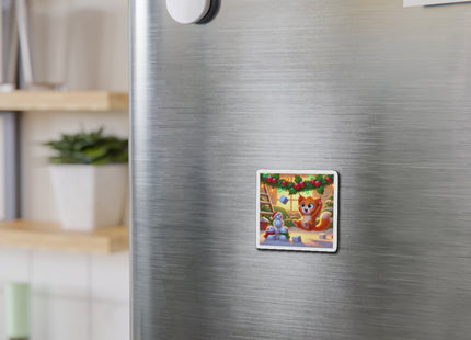 Naughty or Nice Kitten Christmas Die-Cut Magnets (5 Sizes)
