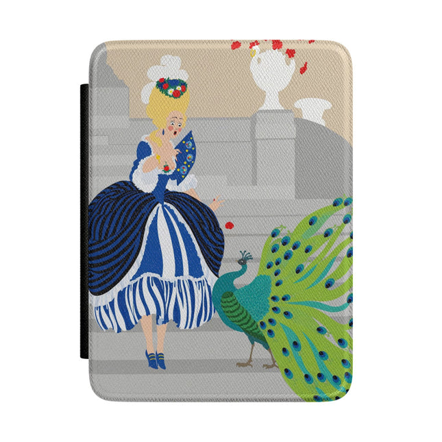Peacock Courtesan Kindle Case – Whimsical Elegance & Royal Splendor
