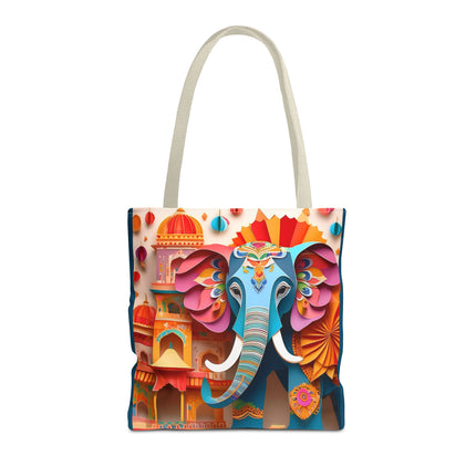 Elephant at an Autumn Festival Tote Bag (AOP)