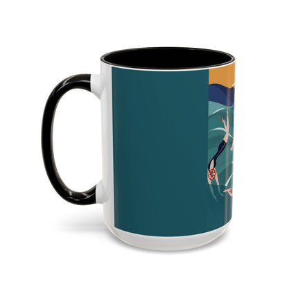 Summer Splash Colorful Mugs – Retro Beach Joy & Carefree Summer Vibes
