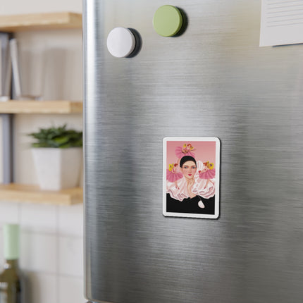 Pierrot & Fairies Dressed in Pink by Sofia Chiostri Die-Cut Magnets (5 Sizes)