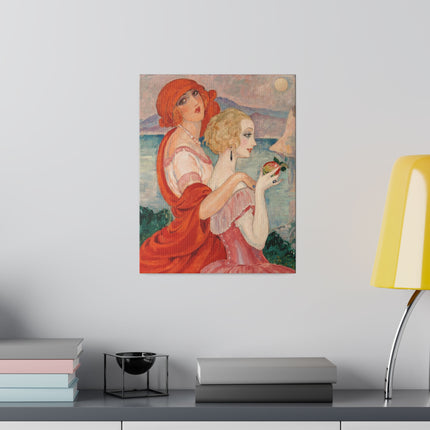 Sur la Route d’Anacapri – Art Deco Mediterranean Landscape by Gerda Wegener