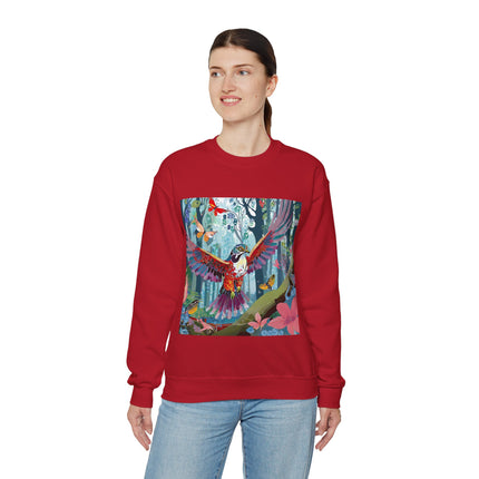 Colorful Raptor Unisex Heavy Blend™ Crewneck Sweatshirt