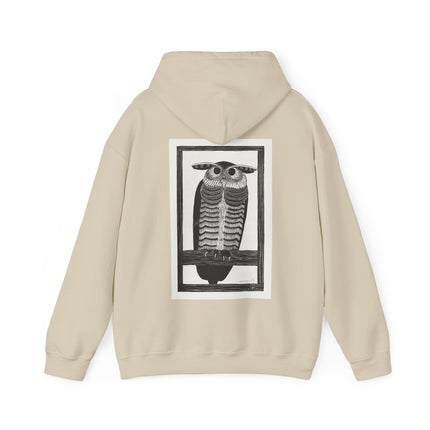 Horned Owl by Samuel Jessurun de Mesquita Heavy Blend™ Hooded Sweatshirt