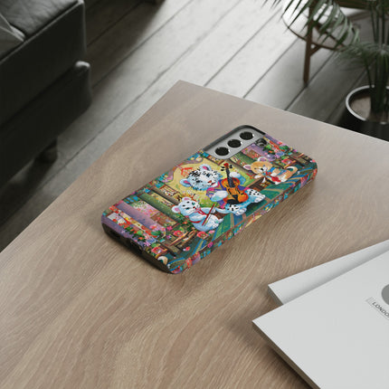 Melodies of the Snow Lion Cub Phone Cases