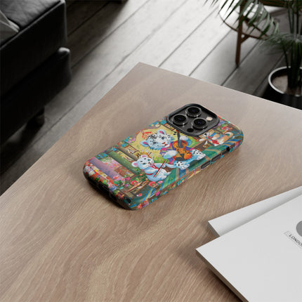 Melodies of the Snow Lion Cub Phone Cases